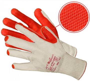 Rękawice robocze BRUKARSKIE EXTRA GRIP Rękawice ochronne SUPER MOCNE LATEX