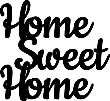 Obraz napis 3D na ścianę dekoracja sweet home