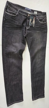 Dolce spodnie jeansowe czarne cyrkonie maxi 52
