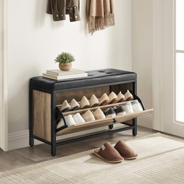 BENCH Сиденье с тумбой для обуви LOFT INDUSTRIAL