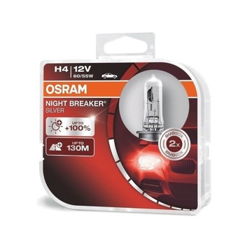 Żarówka OSRAM H4 SILVERSTAR +100 2 szt
