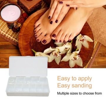 ИСКУССТВЕННЫЕ НАПИСЫ ДЛЯ НОГТЕЙ 550 шт. Для пальцев ног.