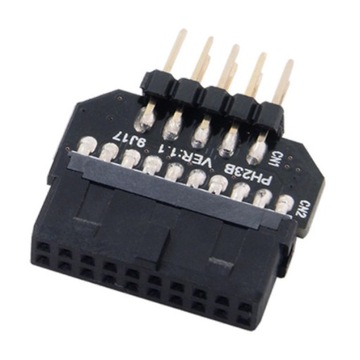 USB 2.0 9-контактный — USB 3.0 19-контактный, 480 Мбит/с S