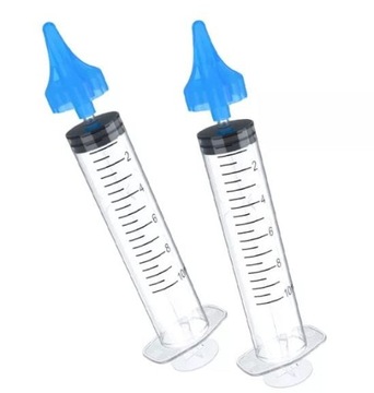 ШПРИЦ ДЛЯ ПРОМЫВАНИЯ НОСА 10МЛ 2 ШТ (B1714)