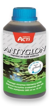 Aquael ACTI Pond ANTYGLON 500ml ZWALCZAJĄCY GLONY do Oczka Wodnego Stawu
