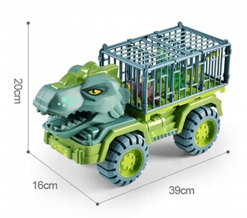 БОЛЬШОЙ КОМПЛЕКТ ДИНОЗАВРОВ ГРУЗОВИК-ТРАНСПОРТЕР T-REX