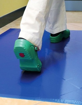 Коврик дезинфицирующий клейкий 45смх 90см - 30 слоев