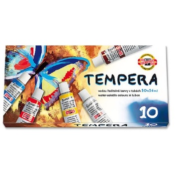 Farby temperowe Koh-I-Noor 10 szt. x 16 ml