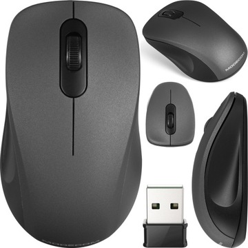 BEZKLIKOWA MYSZKA BEZPRZEWODOWA DUŻY ZASIĘG WIFI CICHA MODECOM WM10S SILENT