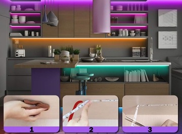 RGB 5050 СВЕТОДИОДНАЯ ЛЕНТА 5м USB-лампы Лента освещения Светодиоды ДИСТАНЦИОННОЕ УПРАВЛЕНИЕ + ПРИМЕНЕНИЕ
