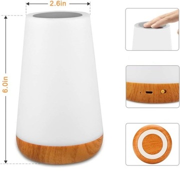 Беспроводная лампа, 13 цветов, сенсорный пульт дистанционного управления RGB