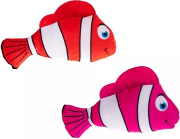 Maskotka Rybka pasiasta 2 kolory - 15cm