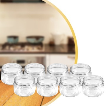 Стеклянная банка 0,25л 250мл fi82 Баночки для десертов с медовым джемом НАБОР 8 шт.