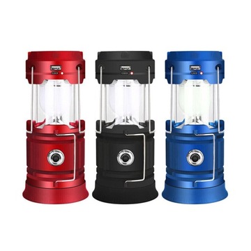 КЕМПИНГОВАЯ ЛАМПА СВЕТОДИОДНЫЙ СОЛНЕЧНЫЙ ФАКЕЛ 2в1 POWERBANK USB ЦВЕТА