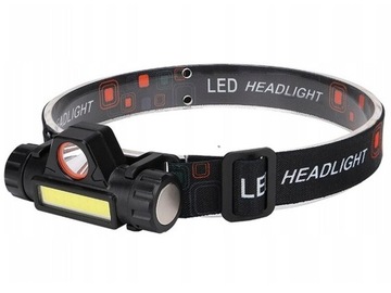 LATARKA CZOŁOWA MOCNA COB LED CZOŁÓWKA 4W1 MAGNESEM NA USB