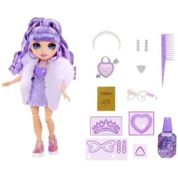 Rainbow High Лялька Crystal Fashion Doll Violet 121404 Лялечка Кристал +AK