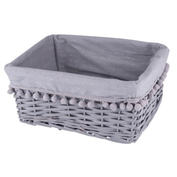 KOSZYK WIKLINOWY KOSZ POJEMNIK WIKLINA 36x27x16cm