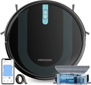 Robot Sprzątający Odkurzający Myjący Mopujący 850T 3000Pa WiFi APP MOCNY