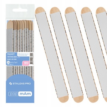STALEKS 10x Pilnik papmam soft prosty paznokci 180