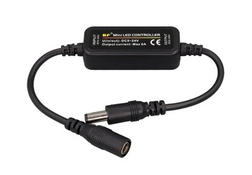 STEROWNIK ŚCIEMNIACZ LED RF RADIOWY PILOT TAŚMA LED 12V 24V 6A 72W JAKOŚĆ