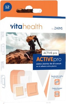 Zestaw plastrów dla aktywnych ACTIVEpro 12szt