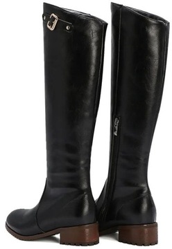 БОТИНКИ ДЛЯ ЕЗДЫ ИЗ ЭКО КОЖИ НА ПЛОСКОЙ КАБЛУКЕ, С УТЕПЛЕНИЕМ AS4989 [28,5 см]