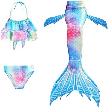 STRÓJ KOSTIUM KĄPIELOWY PLAŻOWY OGON SYRENY SYRENKA N-2 134 balovelove