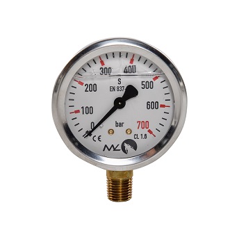 MANOMETR GLICERYNOWY 0-700 BAR MEGA LUPO