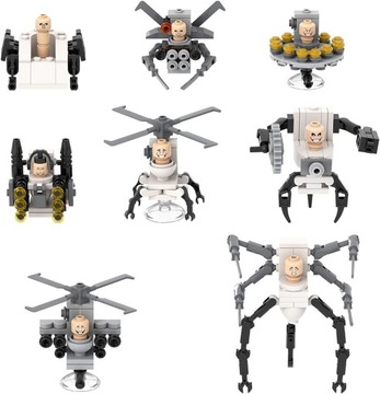 SKIBIDI TOILET KLOCKI KONSTRUKCYJNE FIGUREK TOILET LEGION 375pcs