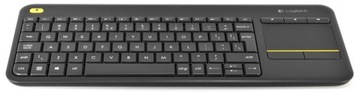 Клавиатура LOGITECH K400 Plus, серая