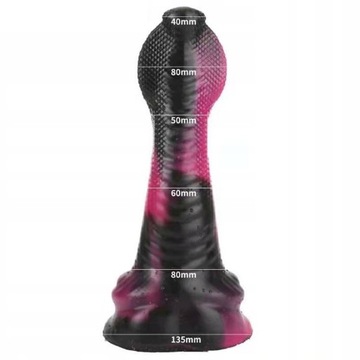 30x6.5cm głowa węża Dildo penis zwierzęce