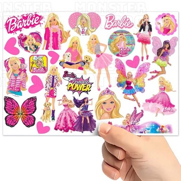 TATUAŻE TYMCZASOWE WODNE DLA DZIECI DZIECIĘCE BARBIE WZORY SUPER JAKOŚĆ