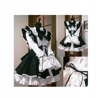 Cosplay Anime Kawiarni Strój Pokojówki Sukienka