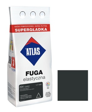 ATLAS FUGA ELASTYCZNA (nowa) kolor 204 CZARNY, alubag 2kg