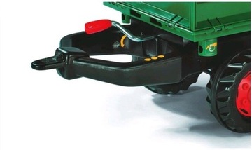 Rolly Toys 122202 Przyczepa Rolly - Mega Trailer Ciemno Zielona Koła 2-osie