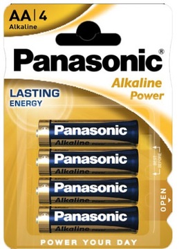 Baterie LR06 AA 1,5V Panasonic ALKALICZNE 4szt