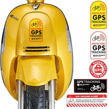 Motocykl Rower Naklejka Alarm śledzenia GPS Odblaskowa naklejka zabezpieczająca przed kradzieżą