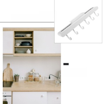 HACZYK PÓŁKI MONTOWANEJ NA ŚCIANIE NA NACZYNIA WISZĄCE