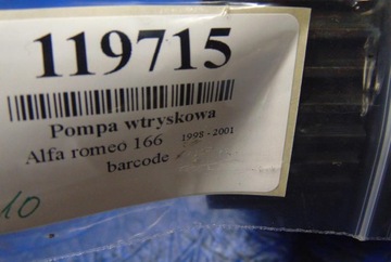 ALFA ROMEO 166 2.4JTD ČERPADLO VSTŘIKOVAČE 0445010006