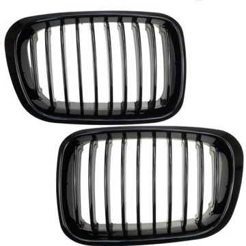 Nerki grill czarny połysk BMW 3 E46 98-00 Sedan kombi przed liftingiem