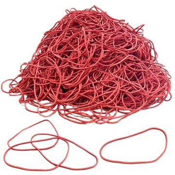 GUMKI RECEPTURKI WOSETO 1 KG MOCNE rozmiar 60MM CZERWONE x 1,5mm