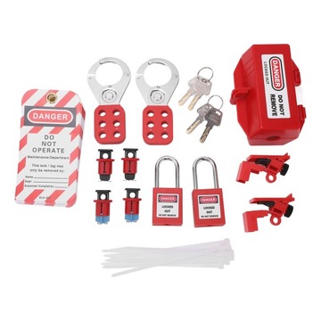 НАБОР ЭЛЕКТРИЧЕСКИХ ЗАМКОВ TAGOUT TAG LOTO HASP