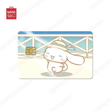 Нежная розовая наклейка для дебетовых кредитных карт Miniso Sanrio