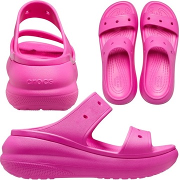 klapki damskie na platformie crocs chodaki lekkie wysokie 41,5 M8/W10