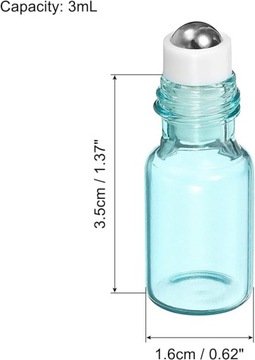 Декоративные шариковые флаконы для духов с эфирными маслами разноцветные 2 шт.