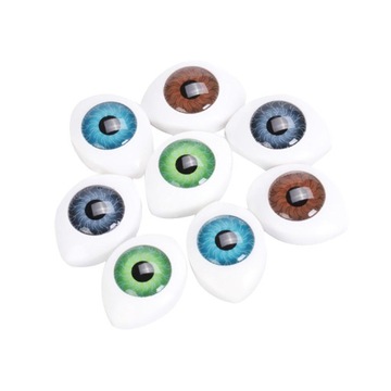 4 Kolory 8 sztuk Owalne Hollow Powrót Plastikowe