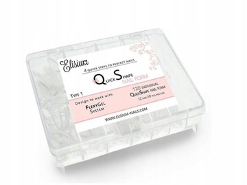 Formy typ 1 Elisium Quick Shape Nail Form 120 szt.