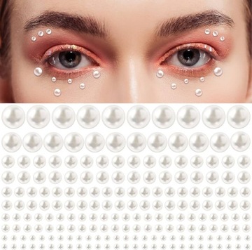 КРИСТАЛЛЫ НАКЛЕЙКИ ЛИЦО ЖЕМЧУГ ЖЕМЧУГ БРИЛЛИАНТЫ 3D ГЛАЗА МАКИЯЖ волосы