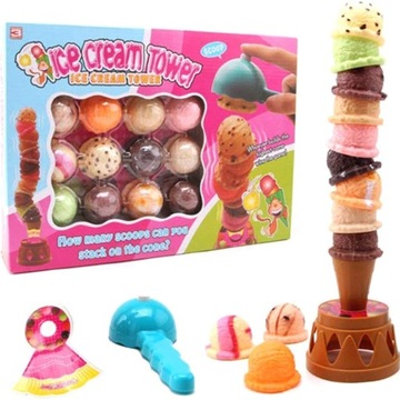 Ice Cream Stacked Toys Stacking Ice Tower Toy Set