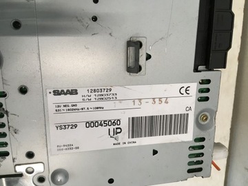 SAAB 93 9-3 РАДИО ЕВРОПА ОРИГИНАЛ 2002-2006 гг.